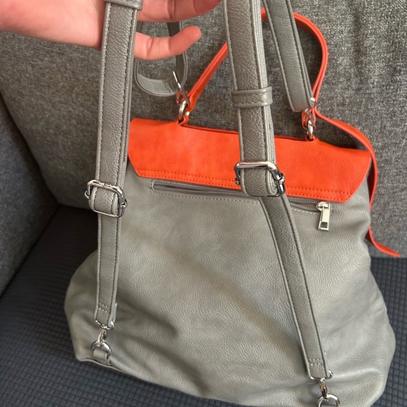 Vegan leather backpack, like new - Picture 6 of 16